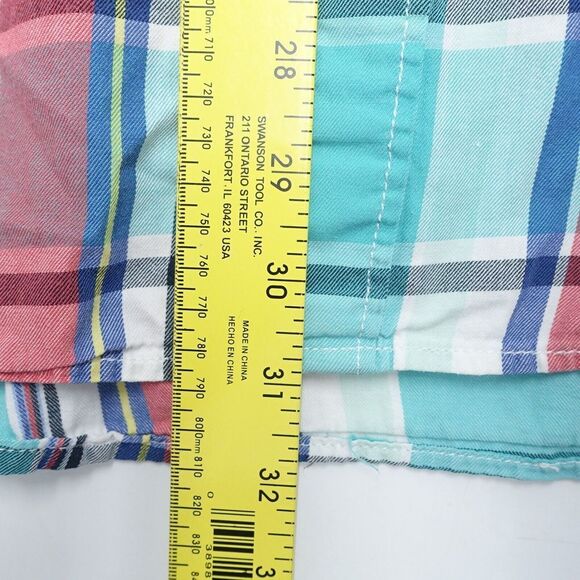 Old Navy Shirt Men's 2XL Multicolor Plaid Collared Slim Fit Casual Button-Down - Picture 5 of 7